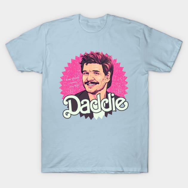 Daddie Pedro Pascal Barbie Poster Meme T-Shirt by Geekydog